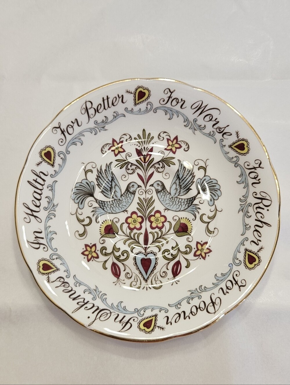 Saucer ONLY - " Wedding Vows" by Paragon.